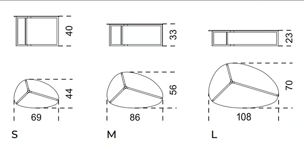 Niedriger ovaler Couchtisch aus Glas Gallotti&Radice Raj 3 Fabrik Gallotti & Radice aus Italien. Foto №4