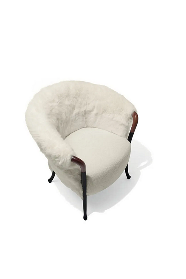 Faux-Fur Sessel mit Armlehnen GIORGETTI Progetti Fashion Fabrik GIORGETTI aus Italien. Foto №3