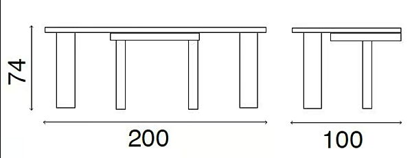 Schreibtisch aus Glas und Stahl mit Schubladen FASEM Abaco Fabrik FASEM aus Italien. Foto №4