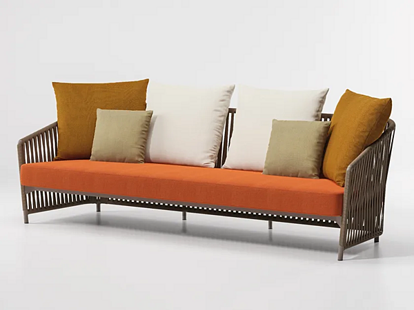 Dreisitzer Garten-Sofa mit gepolsterter Stoffbezug KETTAL Bitta Lounge Fabrik KETTAL aus Italien. Foto №2