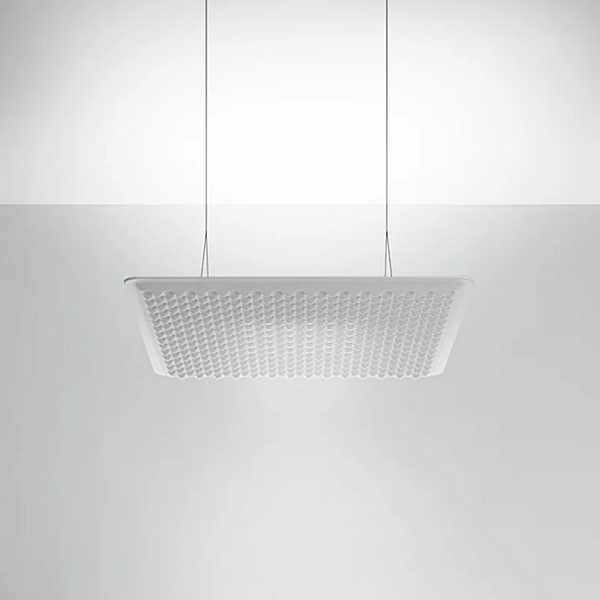 Hängende Akustikpaneel Pendelleuchte aus Stoff Artemide Eggboard Matrix 800x800 Fabrik Artemide aus Italien. Foto №15