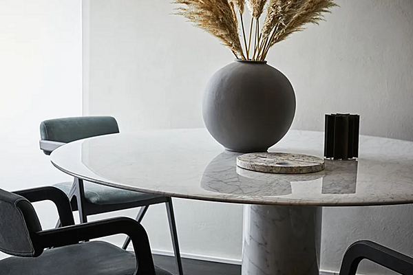 Ovaler Tisch aus Carrara-Marmor Gallotti&Radice Oto Big Fabrik Gallotti & Radice aus Italien. Foto №4