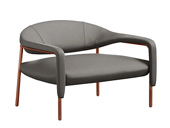 Lederarmchair mit Armlehnen Gamma Arredamenti Spider Fabrik GAMMA ARREDAMENTI aus Italien