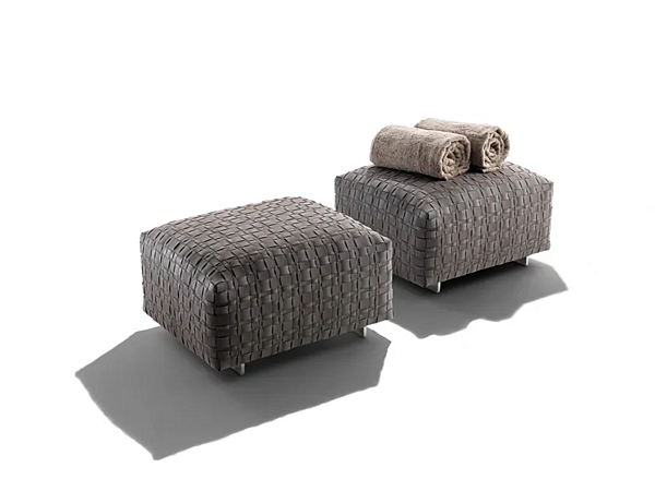 Quadratischer Gartenpouf aus Polyurethan FLEXFORM Bangkok Outdoor Fabrik FLEXFORM aus Italien. Foto №5