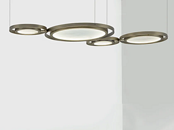 LED Pendelleuchte aus Metall und Glas Girasole Euroluce Lampadari