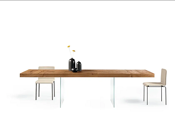 Rechteckiger Tisch aus Holz und Glas AIR 2180 LAGO 2180 Fabrik LAGO aus Italien. Foto №1