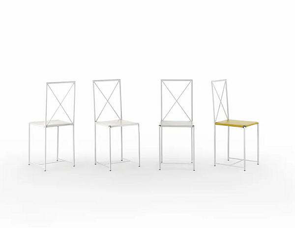 Metallstuhl mit offener Rückenlehne Moka FLEXFORM Fabrik FLEXFORM aus Italien. Foto №3