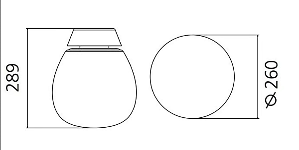 Wandleuchte und Deckenleuchte aus geblasenem Glas Empatia Artemide Fabrik Artemide aus Italien. Foto №8