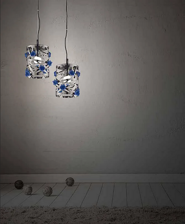 Metallpendelleuchte Bora S1 klein Euroluce Lampadari Fabrik EUROLUCE LAMPADARi aus Italien. Foto №2