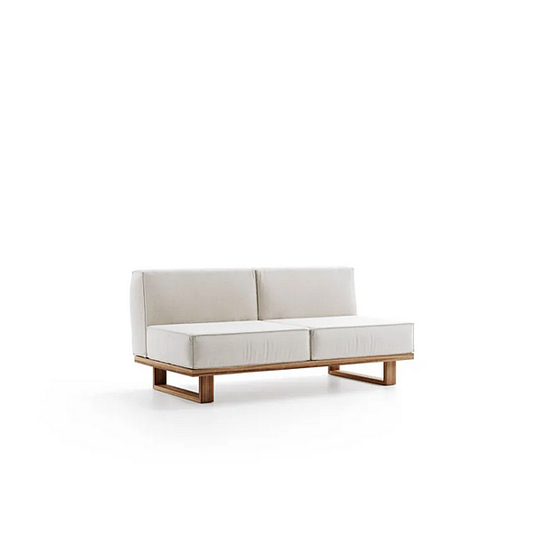 Zweisitzer Gartensofa aus Stoff und Teak Atmosphera 9 Zero 9.0.M1.MC Fabrik ATMOSPHERA aus Italien. Foto №4