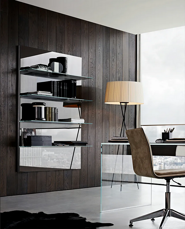 Wandmontiertes Regal aus Glas und Holz Gallotti&Radice Elle Plus 10 Fabrik Gallotti & Radice aus Italien. Foto №7