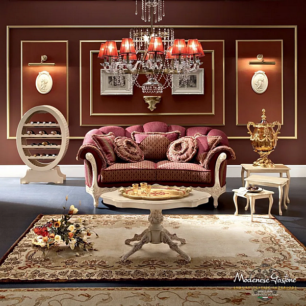 Stapeltisch aus rechteckigem Holz Modenese Luxury Interiors 13632 Fabrik MODENESE GASTONE aus Italien. Foto №2