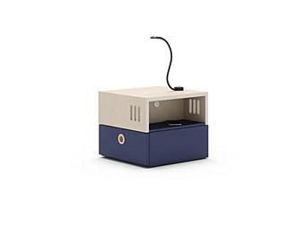 Multimedia-Einheit aus Holz Nidi Jack Fabrik nidi aus Italien