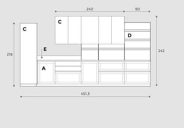 Küche ARREX Twin 03 Fabrik ARREX aus Italien. Foto №8