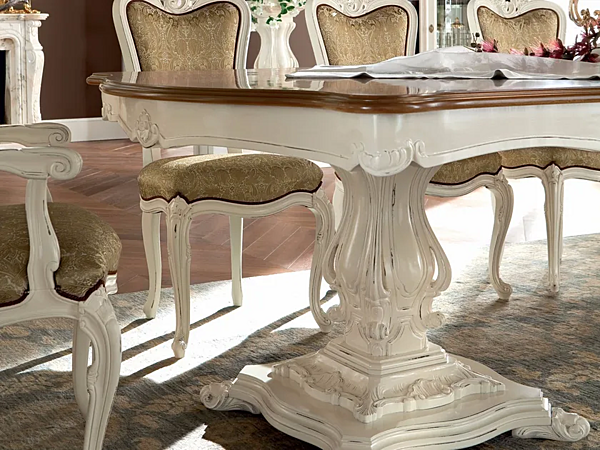 Rechteckiger Holztisch für das Wohnzimmer Modenese Luxury Interiors 13141 Fabrik MODENESE GASTONE aus Italien. Foto №4