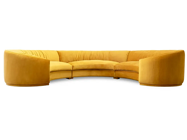 Kurviger Samtsofa Wales Rund Drei BRABBU Fabrik BRABBU aus Italien. Foto №2