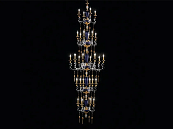 Kronleuchter mit Swarovski-Kristallen Barocco L28 Superlux Sonderedition Euroluce Lampadari