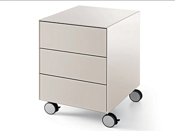 Büroschubladeneinheit mit Rollen aus Glas Gallotti&Radice Air Drawer 3 Büroschubladeneinheit mit Rollen aus Glas Gallotti&Radice Air Drawer 3 Fabrik Gallotti & Radice aus Italien