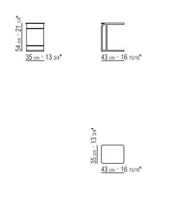 Quadratischer Beistelltisch aus Holz Carlotta FLEXFORM 13U74 Fabrik FLEXFORM aus Italien. Foto №2