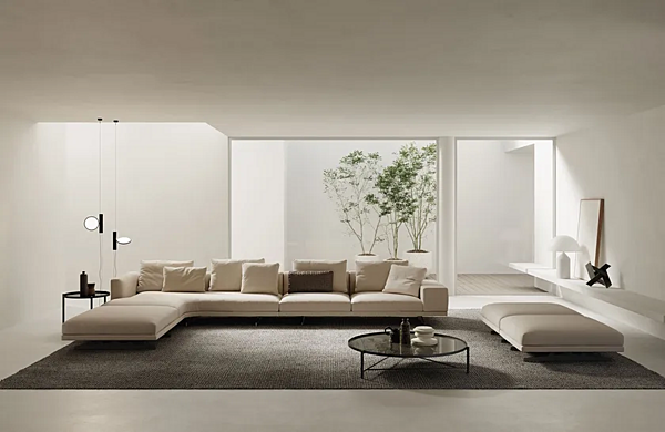 Ecksofa aus Stoff mit modularer Bauweise Frigerio Horizon Fabrik Frigerio aus Italien. Foto №3