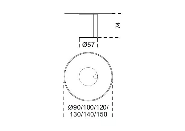 Runder Tisch aus lackiertem Metall OTO Gallotti&Radice Fabrik Gallotti & Radice aus Italien. Foto №4