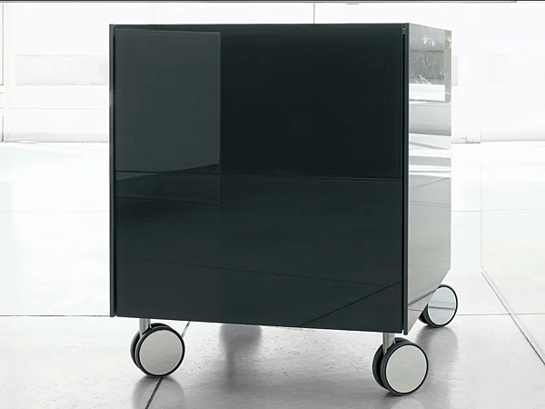 Büroschubladeneinheit mit Rollen aus Glas Gallotti&Radice AIR Fabrik Gallotti & Radice aus Italien. Foto №2