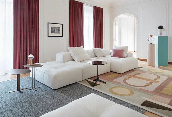 Ecksofa aus Stoff mit abnehmbarem Bezug Pixel Saba Fabrik SABA aus Italien. Foto №16