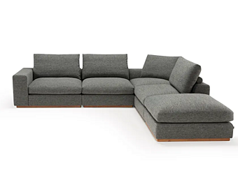 Ecksofa aus Stoff mit weicher Rückenlehne AMURA MURRAY 071+073+073+053+005 Ecksofa aus Stoff mit weicher Rückenlehne AMURA MURRAY 071+073+073+053+005 Fabrik AMURA aus Italien
