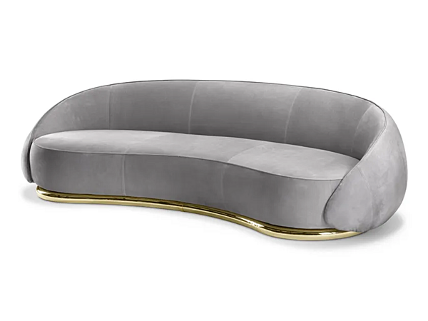 Dreisitzer Sofa mit geschwungener Form aus Stoff GHIDINI1961 Abbracci Fabrik GHIDINI1961 aus Italien. Foto №2