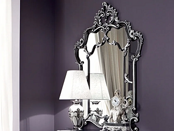 Rechteckiger Wandspiegel mit Rahmen Modenese Luxury Interiors 13678 Rechteckiger Wandspiegel mit Rahmen Modenese Luxury Interiors 13678 Fabrik MODENESE GASTONE aus Italien