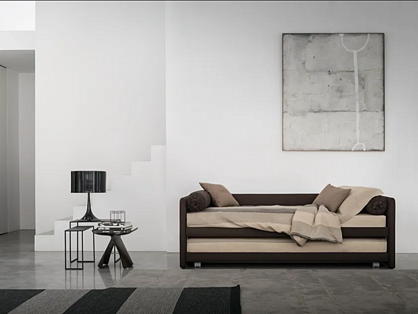 Stoff Schlafsofa mit abnehmbarem Bezug Flou Duetto Fabrik Flou aus Italien. Foto №5