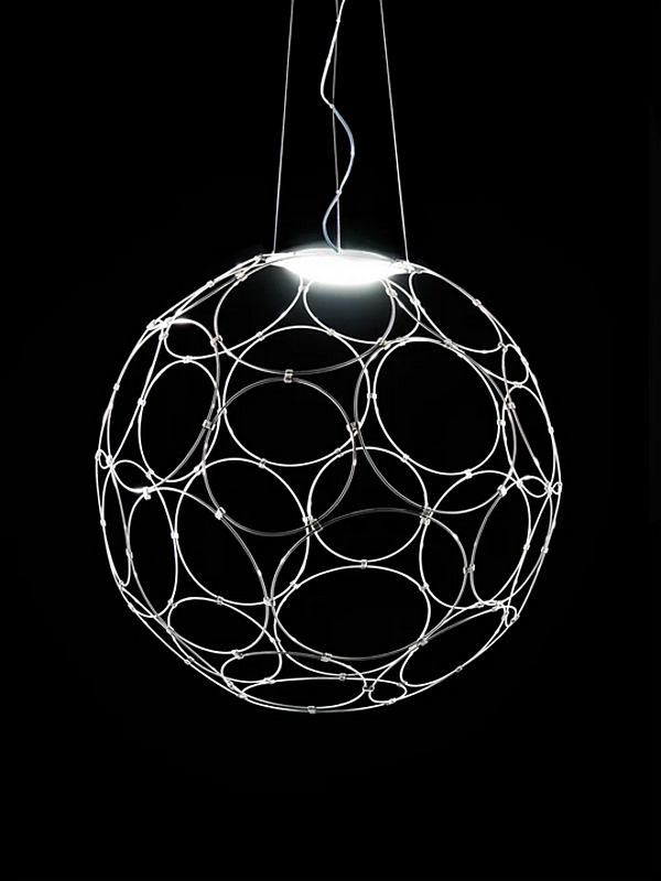 LED Pendelleuchte aus Stahl Fabbian Giro Fabrik Fabbian aus Italien. Foto №12