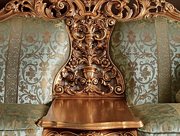 Zweisitzer Stoffsofa mit integriertem Zeitschriftenregal Modenese Luxury Interiors 11417 Fabrik MODENESE GASTONE aus Italien. Foto №5