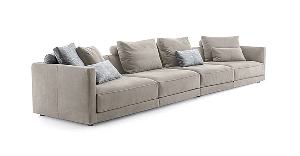 Ecksofa aus Stoff mit weicher Rückenlehne Frigerio Miller Fabrik Frigerio aus Italien. Foto №2