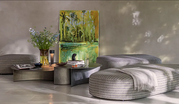 Pouf mit abnehmbarem Bezug Pierre Flou Fabrik Flou aus Italien. Foto №4