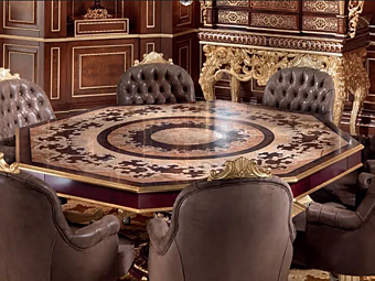 Achtkantiger Holztisch Modenese Luxury Interiors 14105 Fabrik MODENESE GASTONE aus Italien