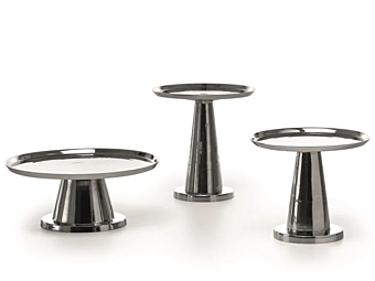 Niedriger runder Couchtisch aus Aluminium Gervasoni NEXT 141 142 144 Niedriger runder Couchtisch aus Aluminium Gervasoni NEXT 141 142 144 Fabrik Gervasoni aus Italien