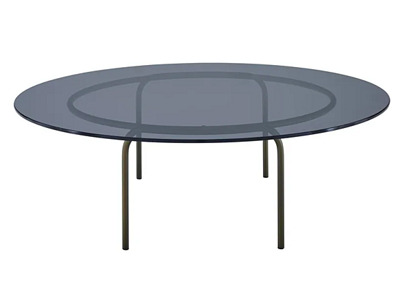 Runder Couchtisch aus gehärtetem Glas Ligne Roset Liam 19960360 Fabrik LIGNE ROSET aus Italien. Foto №1