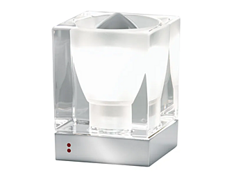 Glas Tischlampe Cubetto Fabbian Glas Tischlampe Cubetto Fabbian Fabrik Fabbian aus Italien