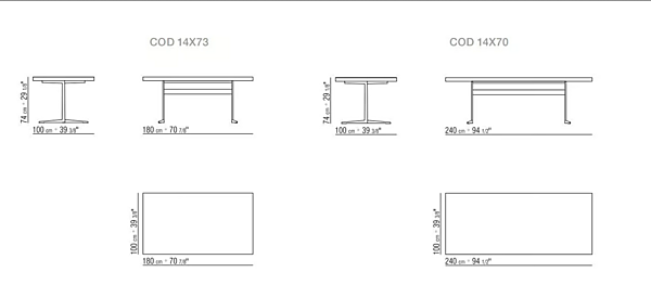 Rechteckiger Holztisch Fly FLEXFORM Fabrik FLEXFORM aus Italien. Foto №3