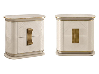 Nachttisch mit Schubladen aus Holz A.R. Arredamenti Oliver OL87 Fabrik AR Interiors aus Italien