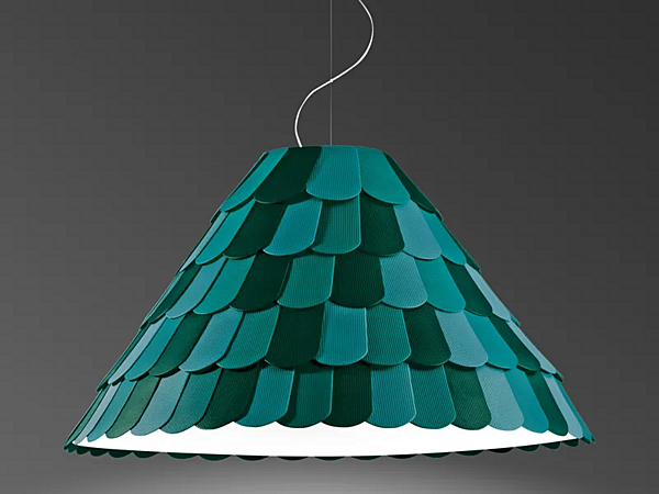Hängelampe aus Kunststoff Roofer Fabbian Fabrik Fabbian aus Italien. Foto №2