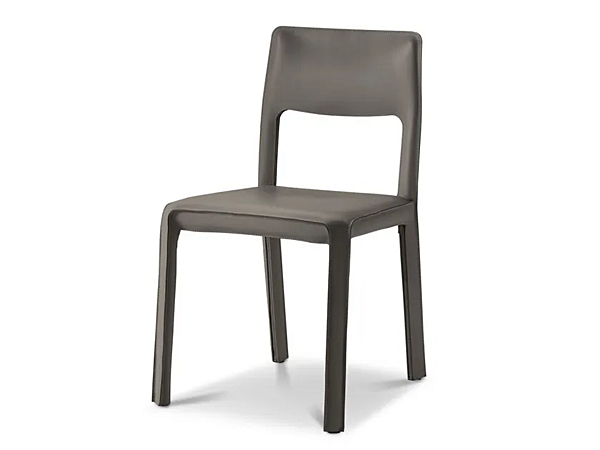 Tanned Leather Chair with Open Back Mary i 4 Mariani Fabrik i 4 Mariani aus Italien. Foto №3