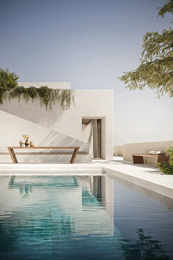 Rechteckiger Gartentisch aus massivem Holz MODULNOVA XY Fabrik Modulnova aus Italien. Foto №2