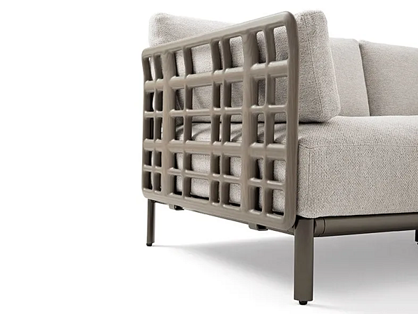 Garten-Sofa mit Stoffbezug und lackiertem Metall für 4 Personen GIORGETTI Aldia 91030 Fabrik GIORGETTI aus Italien. Foto №3