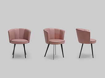 Sessel mit Armlehnen aus Leder Diva Borzalino EUD8DINI Fabrik Borzalino aus Italien