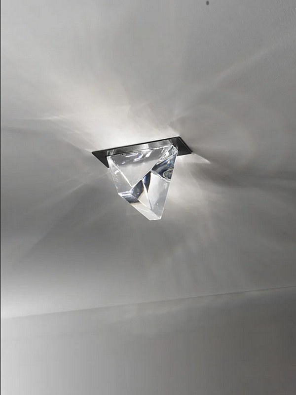 LED-Deckenlampe aus Kristall Fabbian Tripla Fabrik Fabbian aus Italien. Foto №2