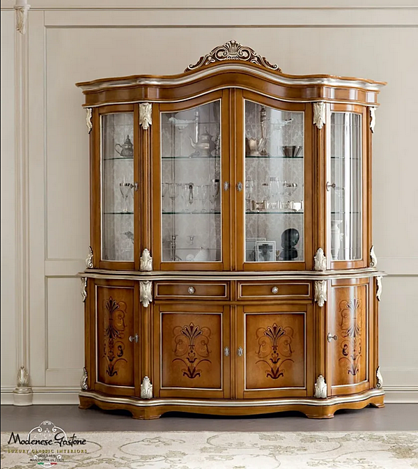 Hochschrank mit Türen und Schubladen aus Holz Modenese Luxury Interiors 13102 Fabrik MODENESE GASTONE aus Italien. Foto №2