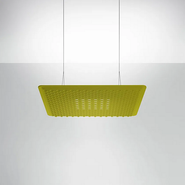 Hängende Akustikpaneel Pendelleuchte aus Stoff Artemide Eggboard Matrix 800x800 Fabrik Artemide aus Italien. Foto №14