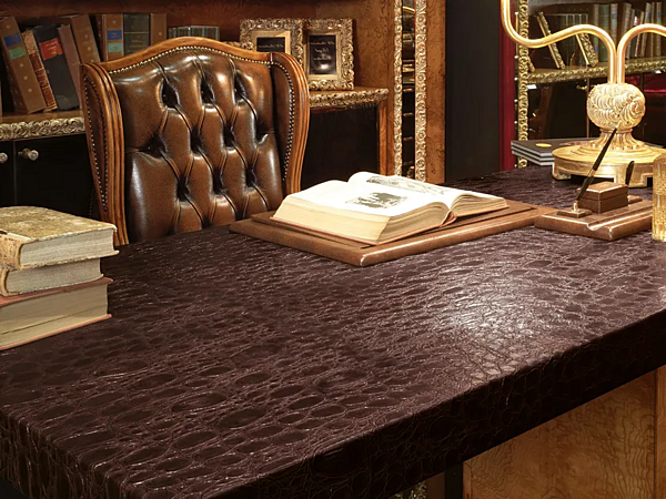 Rechteckiger Schreibtisch mit Schubladen A.R. Arredamenti Royal 718 Fabrik A.R.ARREDAMENTI SRL aus Italien. Foto №3